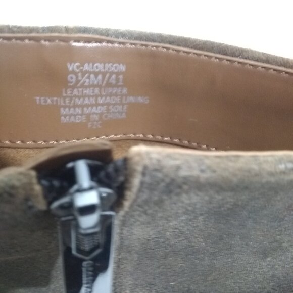 Vince Camuto Women's Alolison Leather Cuffed Boots sz 9.5 Tobacco - Picture 13 of 16